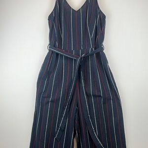 Universal Thread Blue with Red and White Stripe - Gaucho Pants Jumpsuit Size S